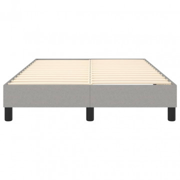 Cadru de pat box spring, gri deschis, 120x200 cm, textil - Img 8