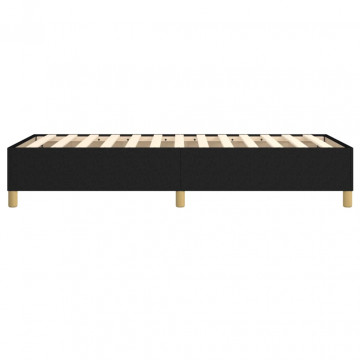 Cadru de pat box spring, negru, 90x190 cm, textil - Img 5