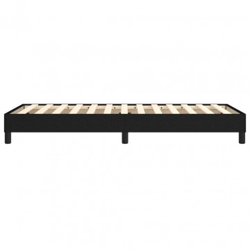 Cadru de pat box spring, negru, 90x200 cm, textil - Img 5