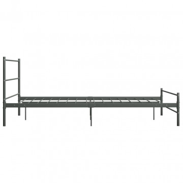 Cadru de pat, gri, 160 x 200 cm, metal - Img 4