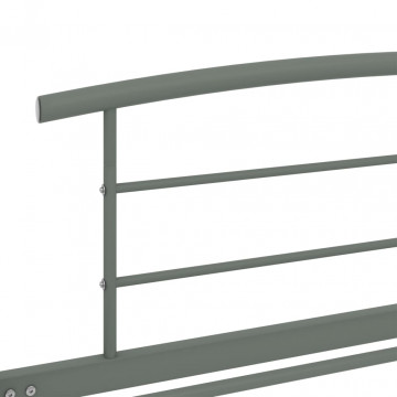 Cadru de pat, gri, 90 x 200 cm, metal - Img 7