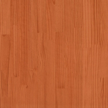 Cadru de pat, maro ceruit, 200x200 cm, lemn masiv de pin - Img 6