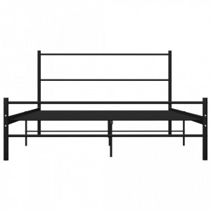 Cadru de pat, negru, 120 x 200 cm, metal - Img 3