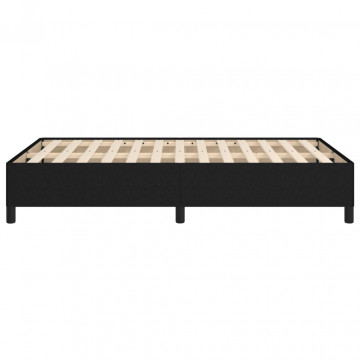 Cadru de pat, negru, 120x190 cm, material textil - Img 5