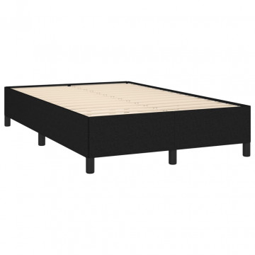 Cadru de pat, negru, 120x190 cm, material textil - Img 2
