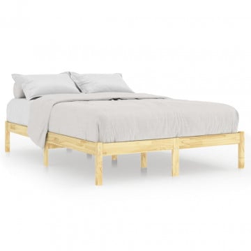 Cadru de pat Super King, 180x200 cm, lemn masiv - Img 2