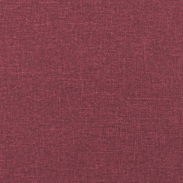 Canapea cu 2 locuri, roșu vin, 140 cm, material textil - Img 6