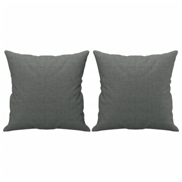 Canapea cu 3 locuri cu pernuțe, gri închis, 180 cm, textil - Img 8