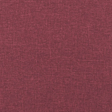 Canapea cu 3 locuri, roșu vin, 180 cm, material textil - Img 6