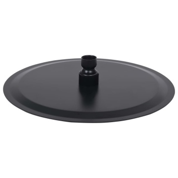Cap de duș tip ploaie rotund, negru, 25 cm, oțel inoxidabil - Img 4