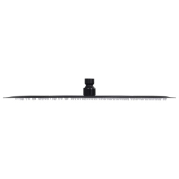 Cap de duș tip ploaie rotund, negru, 40 cm, oțel inoxidabil - Img 3