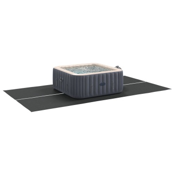 Capac Piscină Dreptunghiulară Negru Plastic 420 x 220 cm - Img 3