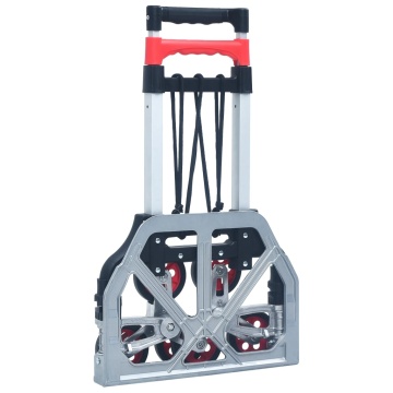 Cărucior pliabil pentru scări, 70 kg, argintiu, aluminiu - Img 8