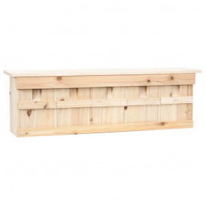 Căsuță de vrăbii cu 5 încăperi, 68 x 15 x 21 cm, lemn de brad