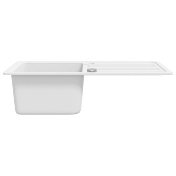 Chiuvetă bucătărie granit, bazin unic cu scurgere, reversibilă, gri - Img 8