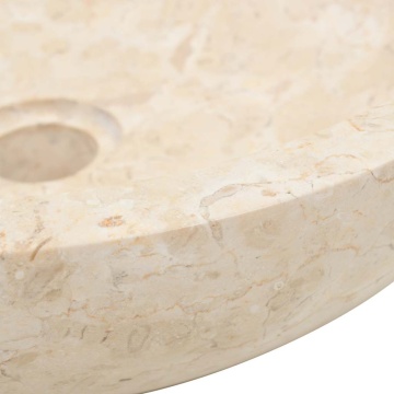 Chiuvetă, crem, 40 x 12 cm, marmură - Img 7