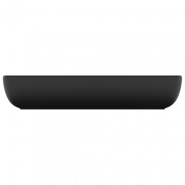 Chiuvetă dreptunghiulară de lux, negru mat, 71x38 cm, ceramică - Img 4