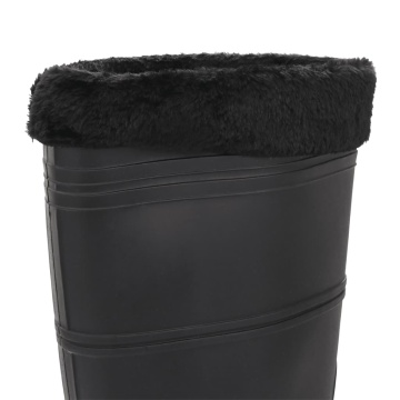 Cizme de ploaie cu șosete detașabile, negru, mărime 46, PVC - Img 5