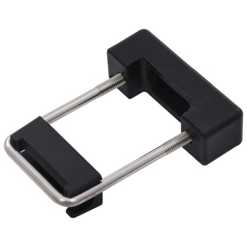 Clemă de prindere U cu plastic stâlp gard, 60x40 mm, 25 seturi - Img 2