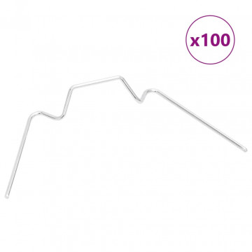 Cleme pentru seră 100 buc. oțel galvanizat tip W - Img 1