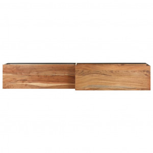 Comodă TV, 180x30x50 cm, lemn masiv de acacia - Img 8