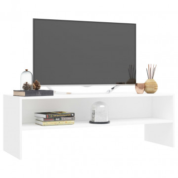Comodă TV, alb, 120 x 40 x 40 cm, lemn prelucrat - Img 3