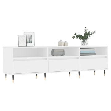 Comodă TV, alb, 150x30x44,5 cm, lemn prelucrat - Img 3
