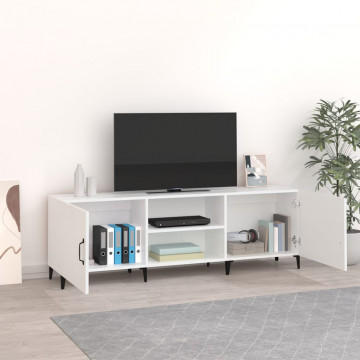 Comodă TV, alb, 150x30x50 cm, lemn compozit - Img 3