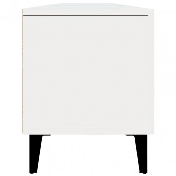 Comodă TV, alb, 180x31,5x40 cm, lemn prelucrat - Img 7