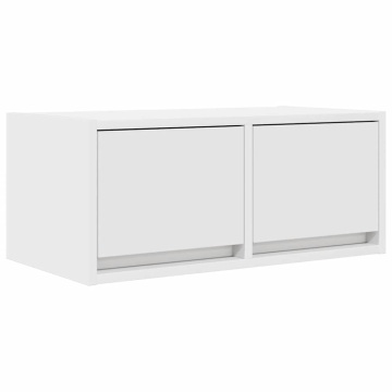 Comodă TV, alb, 60x31x25,5 cm, lemn prelucrat - Img 2
