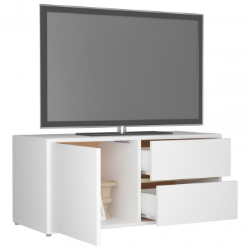 Comodă TV, alb, 80 x 34 x 36 cm, PAL - Img 8