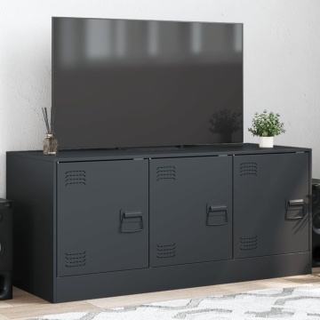 Comodă TV, antracit, 99x39x44 cm, oțel - Img 1
