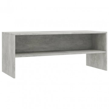 Comodă TV, gri beton, 100 x 40 x 40 cm, PAL - Img 2
