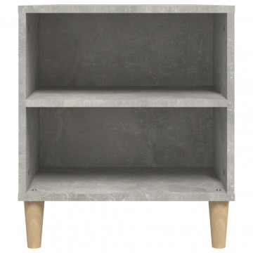 Comodă TV, gri beton, 102x44,5x50 cm, lemn prelucrat - Img 7