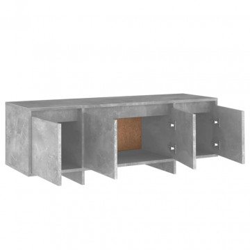 Comodă TV, gri beton, 120x30x40,5 cm, PAL - Img 6