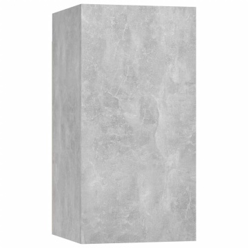 Comodă TV, gri beton, 30,5x30x60 cm, lemn prelucrat - Img 2