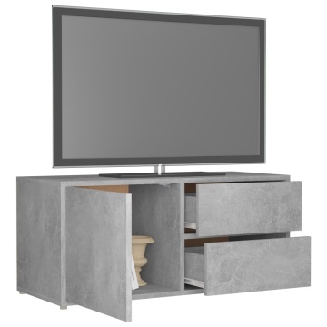 Comodă TV, gri beton, 80 x 34 x 36 cm, PAL - Img 12