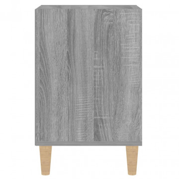 Comodă TV, gri sonoma, 100x35x55 cm, lemn prelucrat - Img 6