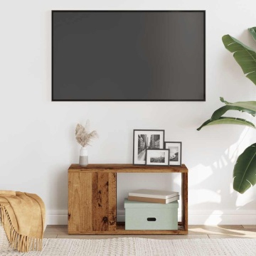 Comodă TV, Lemn vechi, 60x24x32 cm, PAL - Img 4