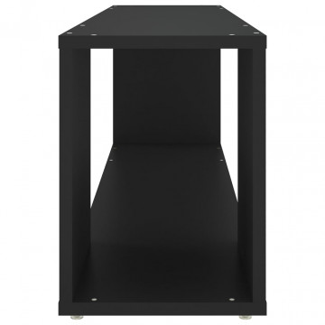 Comodă TV, negru, 100x24x32 cm, PAL - Img 4