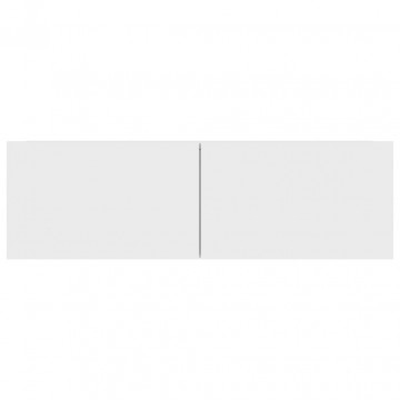 Comode TV, 4 buc., alb, 100x30x30 cm, PAL - Img 5