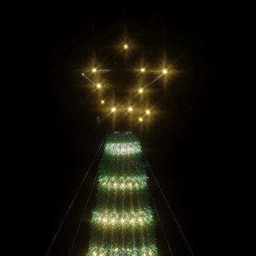 Con de lumină brad de Crăciun cu 275 LED-uri, alb cald, 180 cm - Img 5