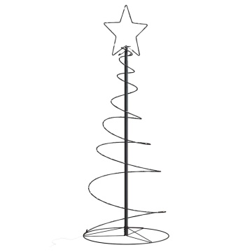 Con de lumină pentru brad de Crăciun 80 LED-uri alb cald 120 cm - Img 1