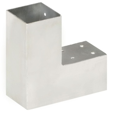 Conector de grindă, formă L, 71 x 71 mm, metal galvanizat - Img 3
