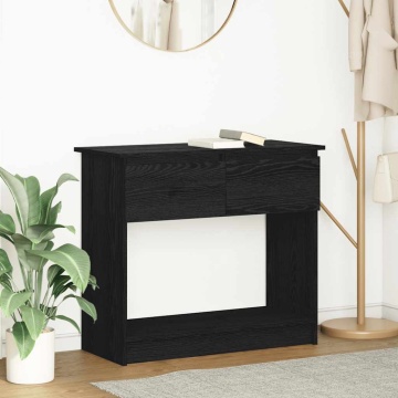 Consolă cu sertare Negru 85,5x38,5x74,5 cm - Img 1