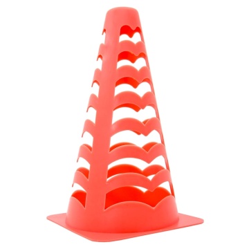 Conuri de fotbal, 6 buc., portocaliu, stivuibile, 13x13x22,5 cm - Img 2