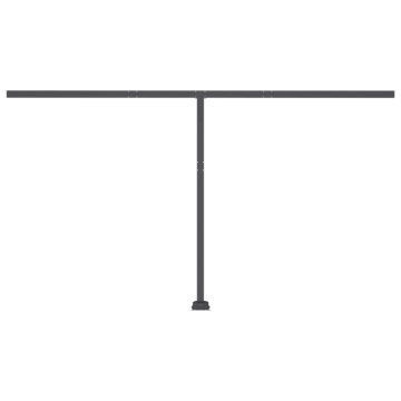 Copertină automată cu senzor vânt & LED, antracit, 400x350 cm - Img 6