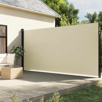 Copertina laterală retractabilă, crem, 220x500 cm - Img 1