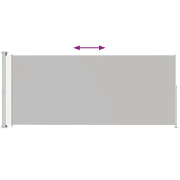 Copertină laterală retractabilă de terasă, crem, 220 x 500 cm - Img 3