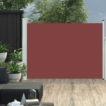 Copertină laterală retractabilă de terasă, maro, 120 x 500 cm - Img 1